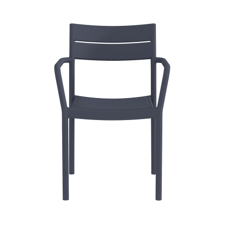 Alaus sodo kėdė CAPRI ARM tamsiai pilka