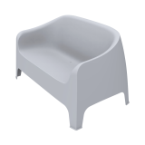 Lauko terasos sofa DUNA BENCH šviesiai pilkas