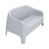 Lauko terasos sofa DUNA BENCH šviesiai pilkas