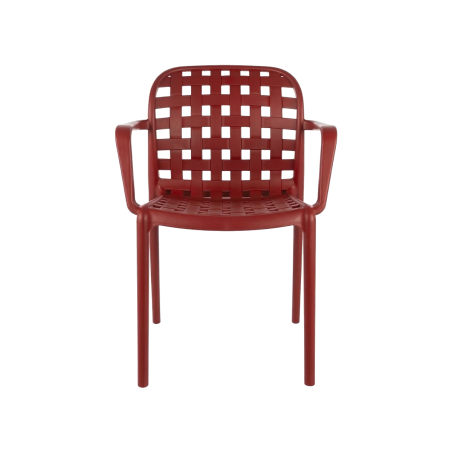 Kėdė lauko alaus sodams FILO raudona