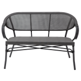 Technorataninis suolas CAMILLO BENCH grafito