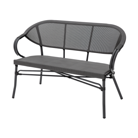 Technorataninis suolas CAMILLO BENCH grafito
