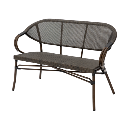 Technorataninis suolas CAMILLO BENCH rudos