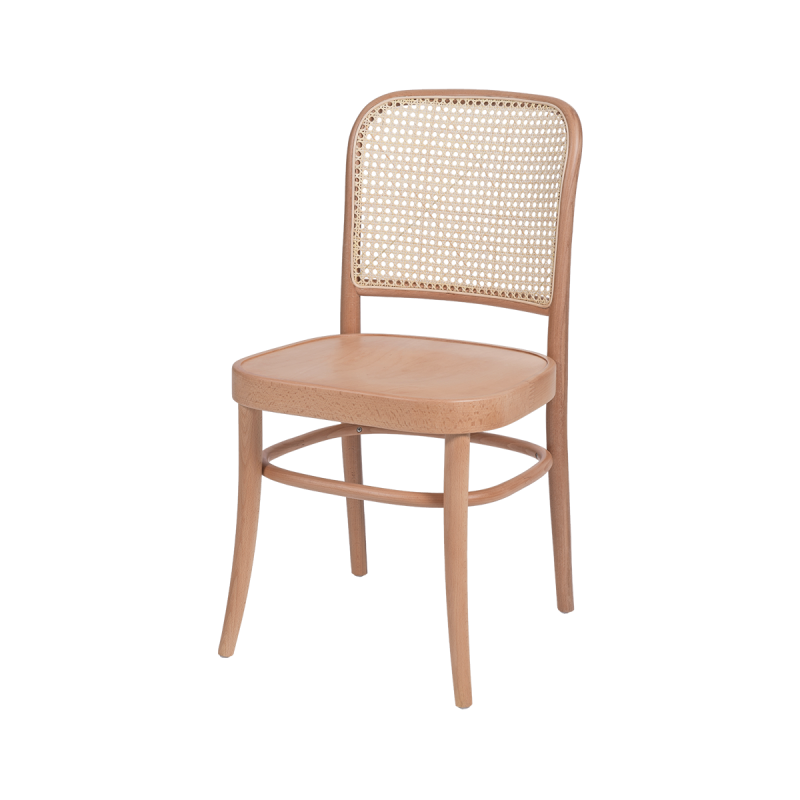 Medinė restorano kėdė LOOMI 811 Rattan natūrali