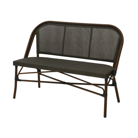 Technorataninis suolas MATTEO BENCH tamsus antracito