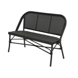 Technorataninis suolas MATTEO BENCH juodai grafito