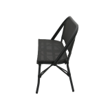 Technorataninis suolas MATTEO BENCH juodai grafito