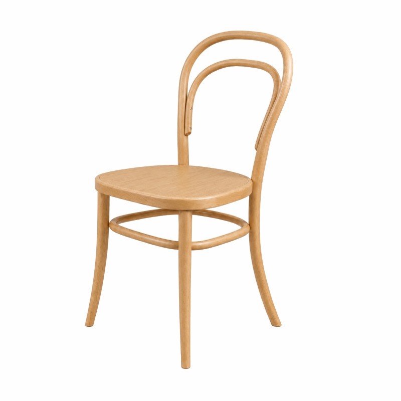 Medinė restorano kėdė ICONIC natūrali
