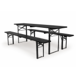 Alaus baldai WOODY SOLID 220x50 juoda
