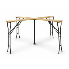 Alaus sodo stalas WOODY CROSS 241x241 eglė