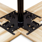 Alaus sodo stalas WOODY CROSS 241x241 eglė