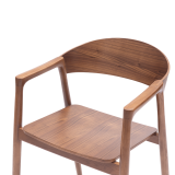 Medinė restorano kėdė ARDEN riešutinis