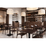 Medinė restorano kėdė ARDEN smoky
