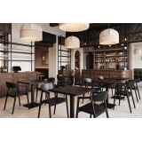 Medinė restorano kėdė ARDEN juoda