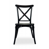 Vestuvinė kėdė CROSS-BACK FIORINI juodas