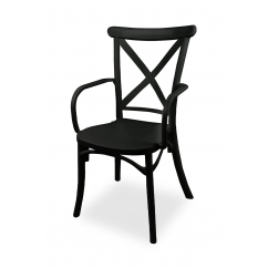 Vestuvinė kėdė CROSS-BACK FIORINI GRAND juodas