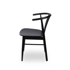 Medinė restorano kėdė SCANDI juoda