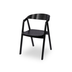 Medinė restorano kėdė FUTURA juoda